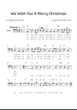 We Wish You a Merry Christmas - Alto Sax in D Major With Chords & Lyric