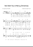 We Wish You a Merry Christmas - Alto Sax in G Major With Chords & Lyric