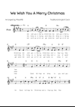 We Wish You a Merry Christmas - Flute in A Major With Chords & Lyric
