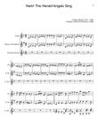 Hark! The Herald Angels Sing - Flute, S. Sax. and Guitar. With Parts.
