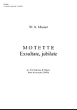 Exsultate, jubilate, KV 165 (sopr. & organ) - Vocal Score mini preview