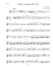 Mozart Violin Concerto No. 3 in G K. 216