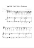 We Wish You a Merry Christmas - Trumpet e Piano in C Major With Chords & Lyric