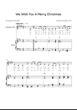 We Wish You a Merry Christmas - Trumpet e Piano in D Major With Chords & Lyric