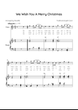 We Wish You a Merry Christmas - Voice & Piano in F Major With Chords & Lyric