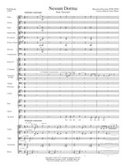 Turandot: Act III, Scene 1, Aria: Nessun dorma Choir scores gallery preview page 6
