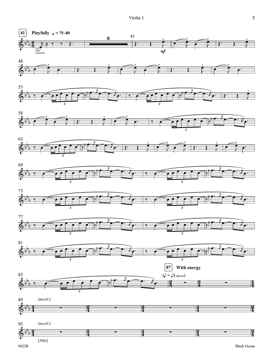 Black Ocean (Instrument Parts) Choir - Digital Sheet Music page 5
