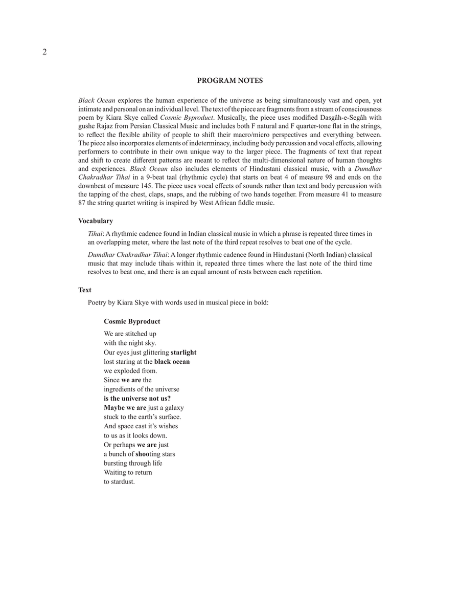 Black Ocean (Full Score) Choir - Digital Sheet Music page 4