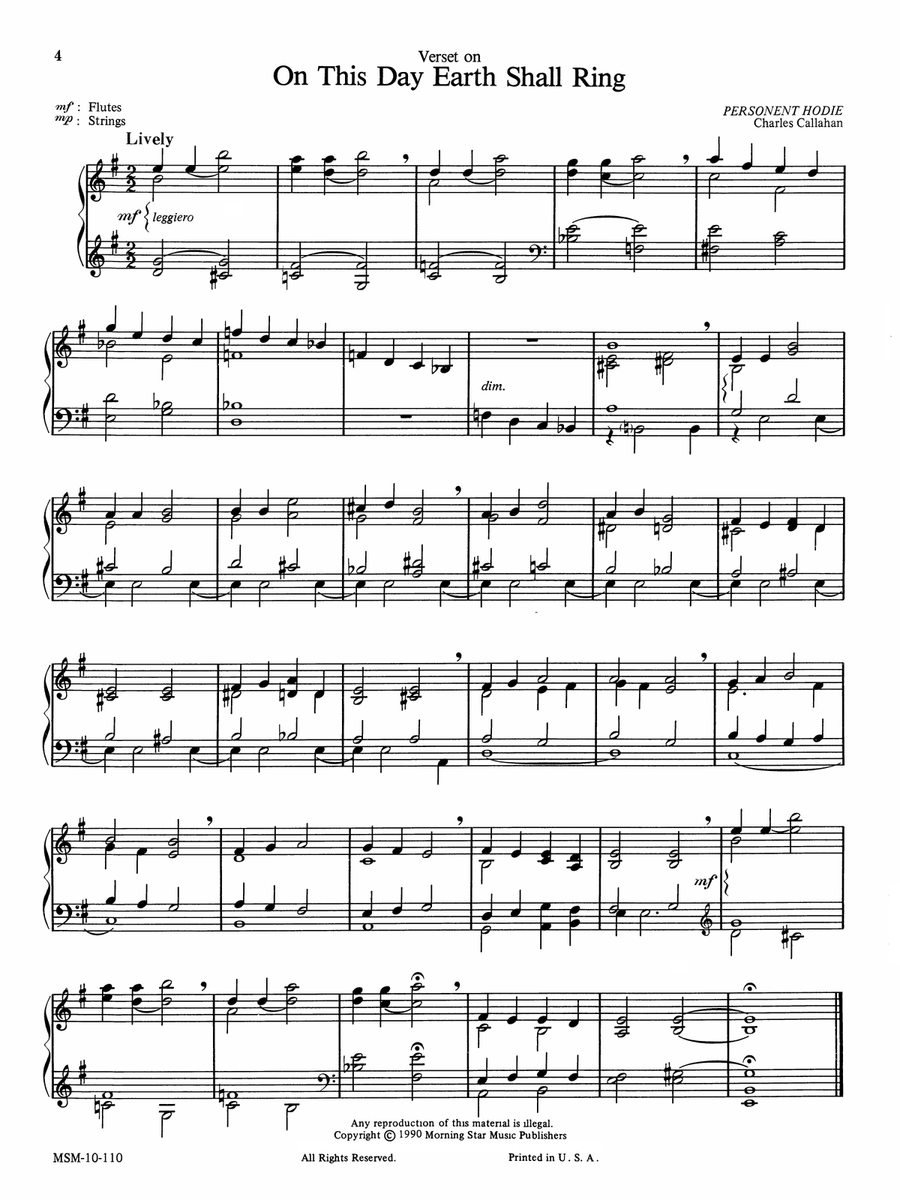 Christmas Music for Manuals, Set 1 by Charles E. Callahan Jr. Organ - Digital Sheet Music page 4