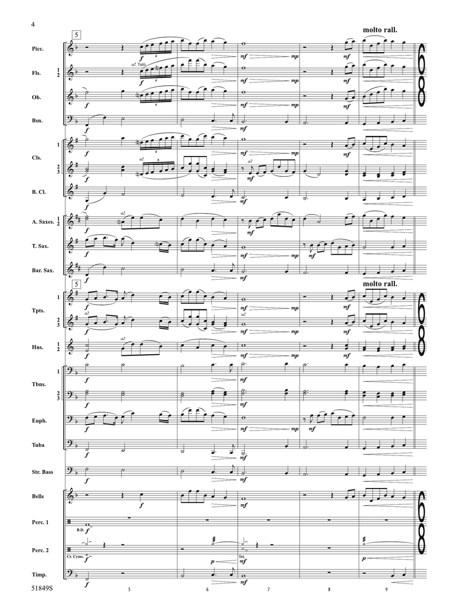 Hope Glowing in the Sky: Score Concert Band - Digital Sheet Music page 4