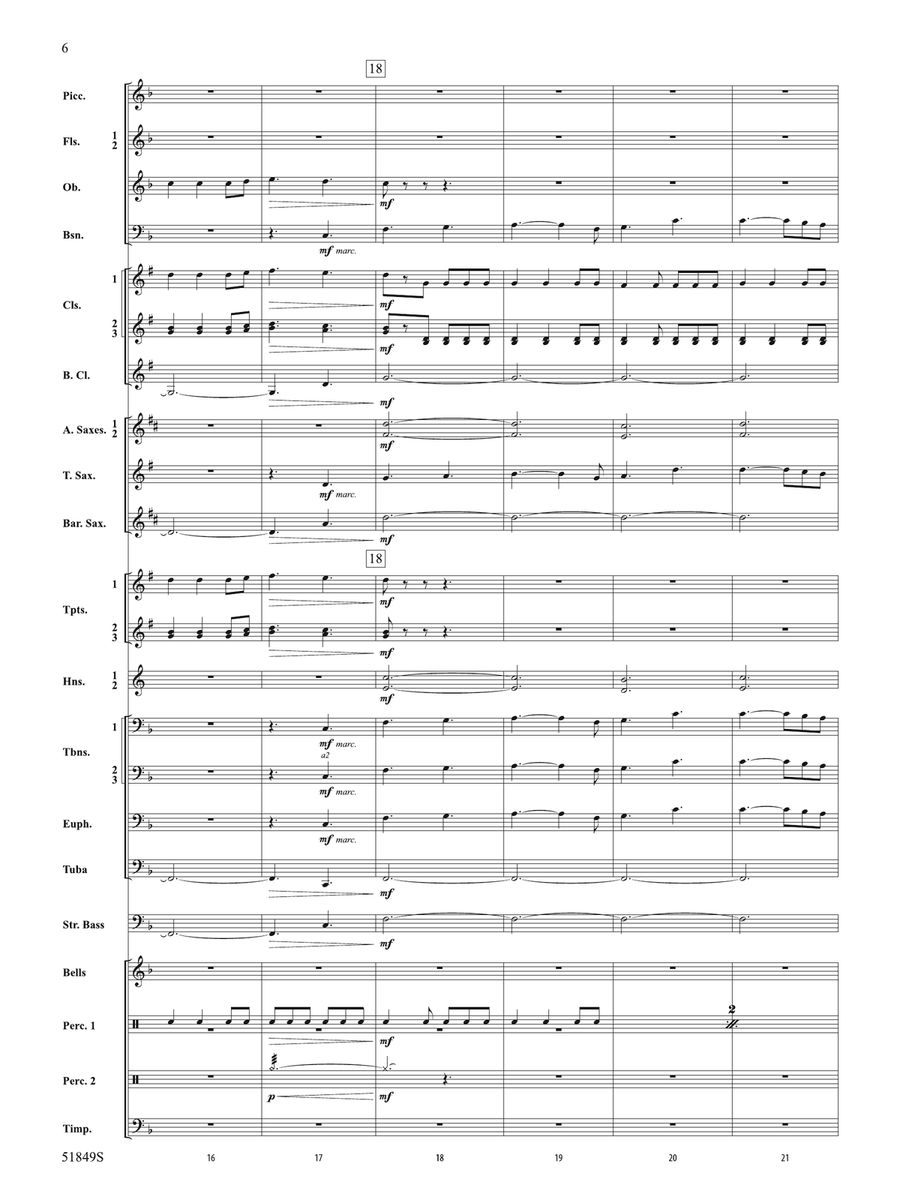 Hope Glowing in the Sky: Score Concert Band - Digital Sheet Music page 6