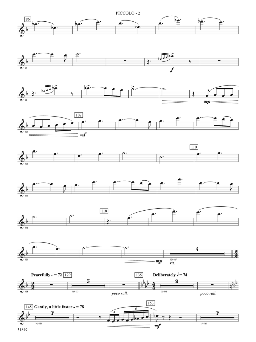 Hope Glowing in the Sky: Piccolo Piccolo - Digital Sheet Music page 2