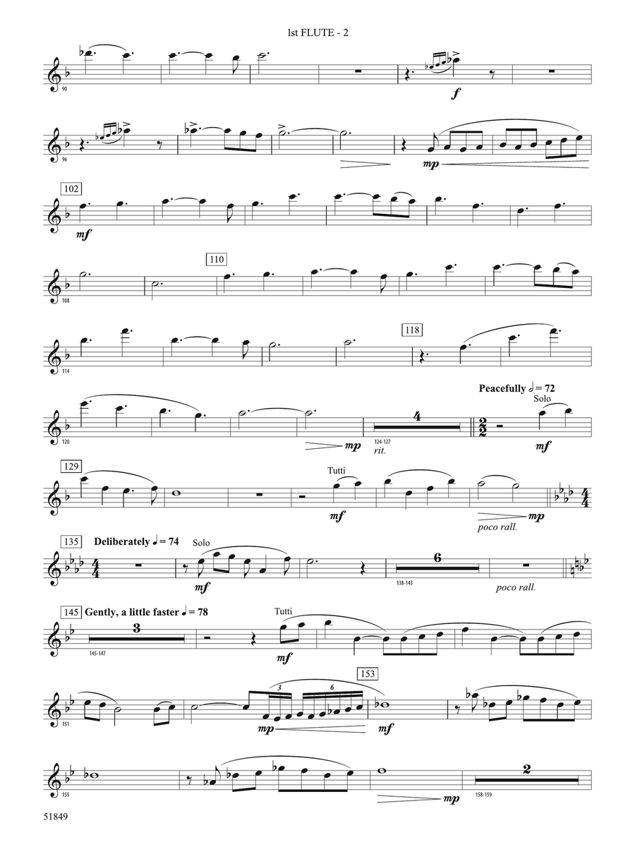 Hope Glowing in the Sky: Flute Flute - Digital Sheet Music page 2