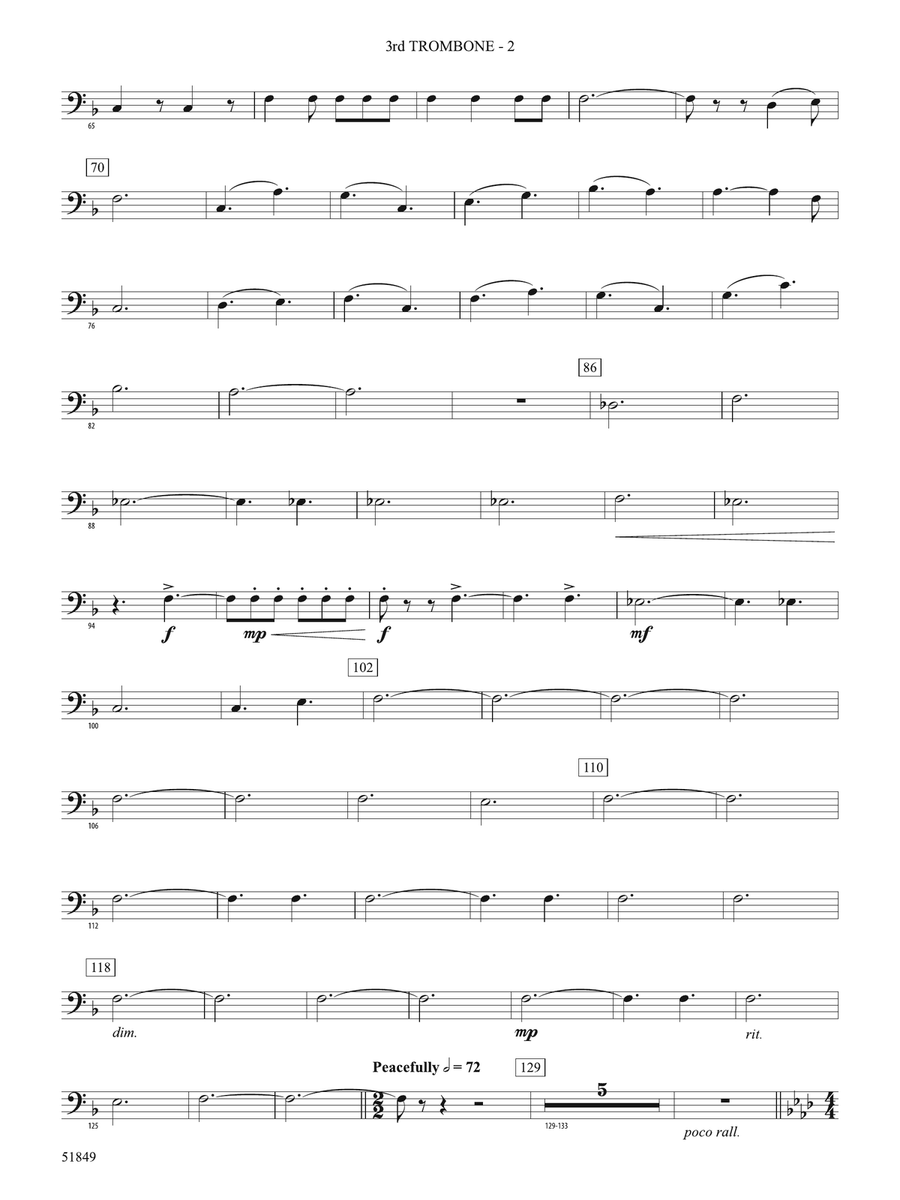 Hope Glowing in the Sky: 3rd Trombone Trombone - Digital Sheet Music page 2