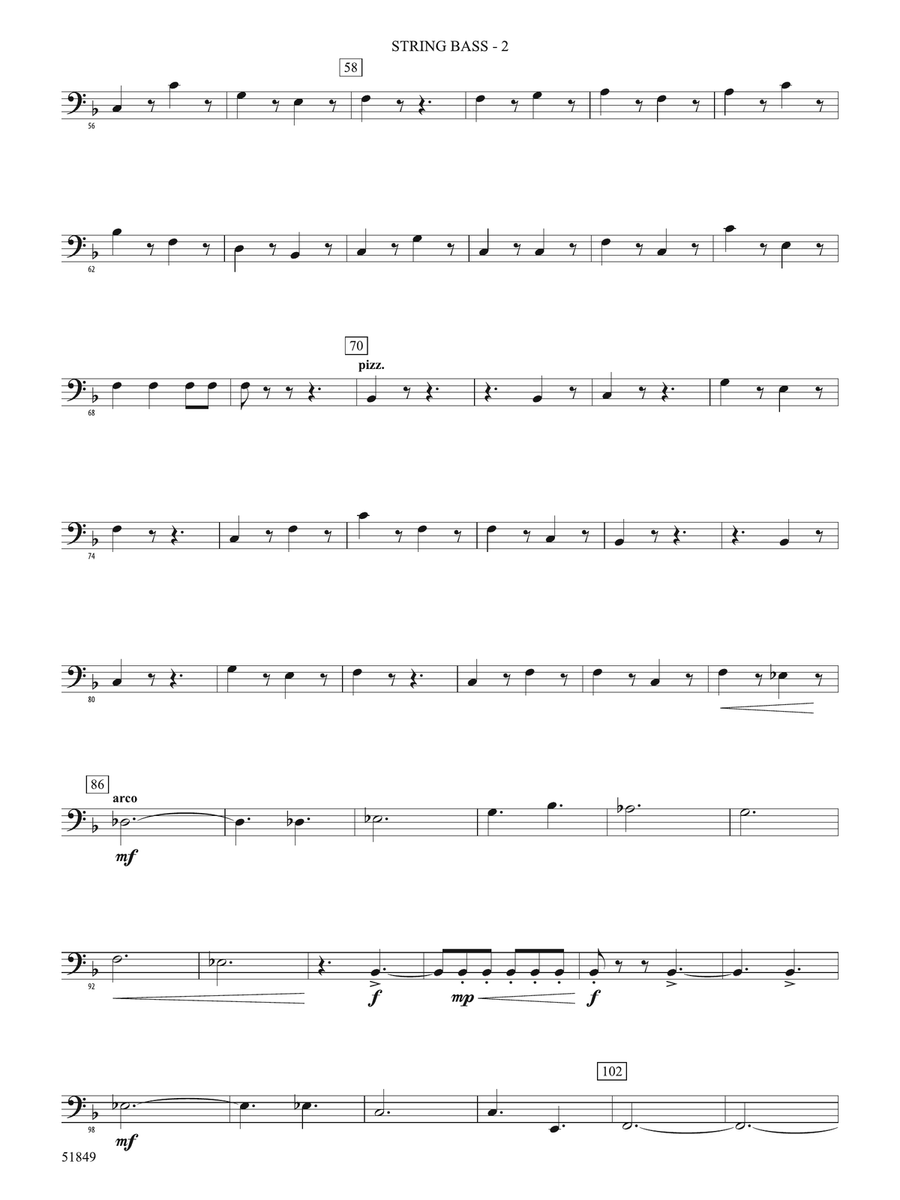Hope Glowing in the Sky: String Bass Double Bass - Digital Sheet Music page 2