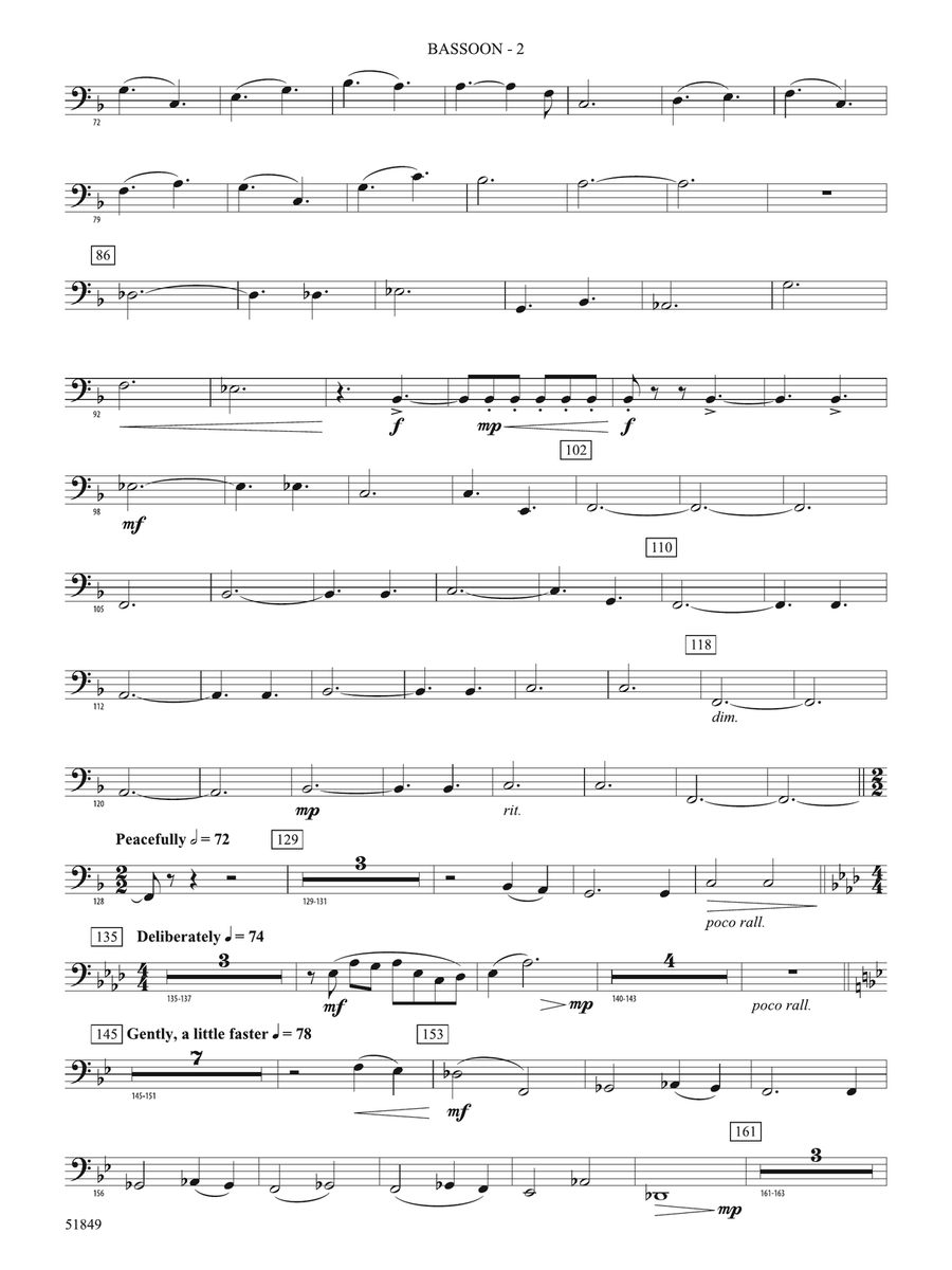 Hope Glowing in the Sky: Bassoon Bassoon - Digital Sheet Music page 2