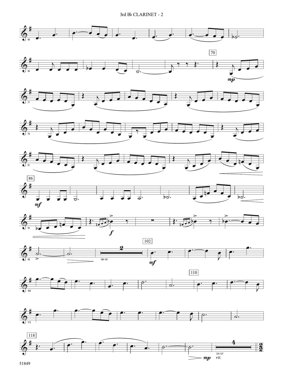 Hope Glowing in the Sky: 3rd B-flat Clarinet B-Flat Clarinet - Digital Sheet Music page 2
