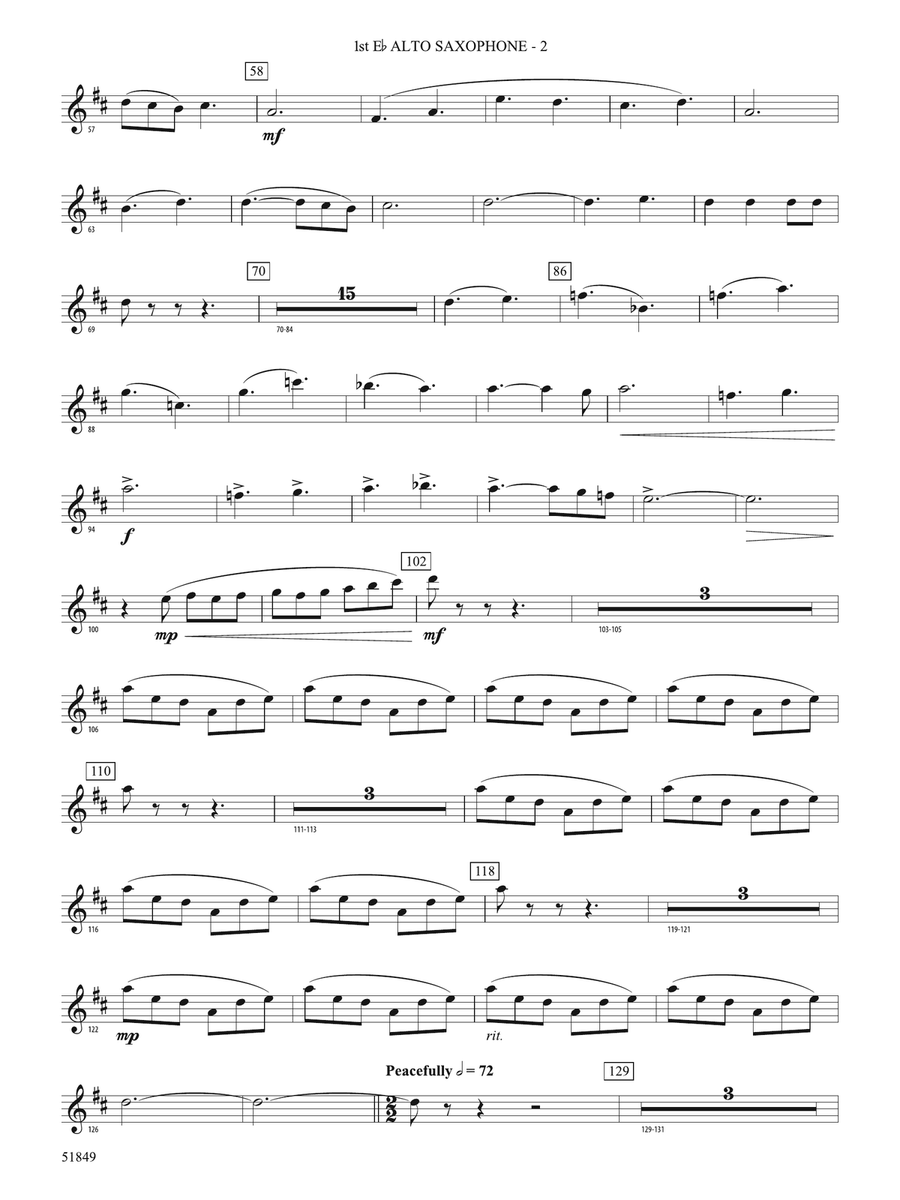 Hope Glowing in the Sky: E-flat Alto Saxophone Alto Saxophone - Digital Sheet Music page 2
