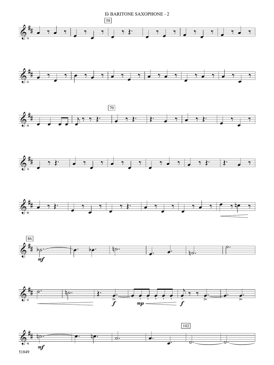 Hope Glowing in the Sky: E-flat Baritone Saxophone Baritone Saxophone - Digital Sheet Music page 2