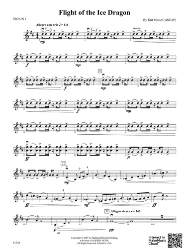 Flight of the Ice Dragon: 1st Violin