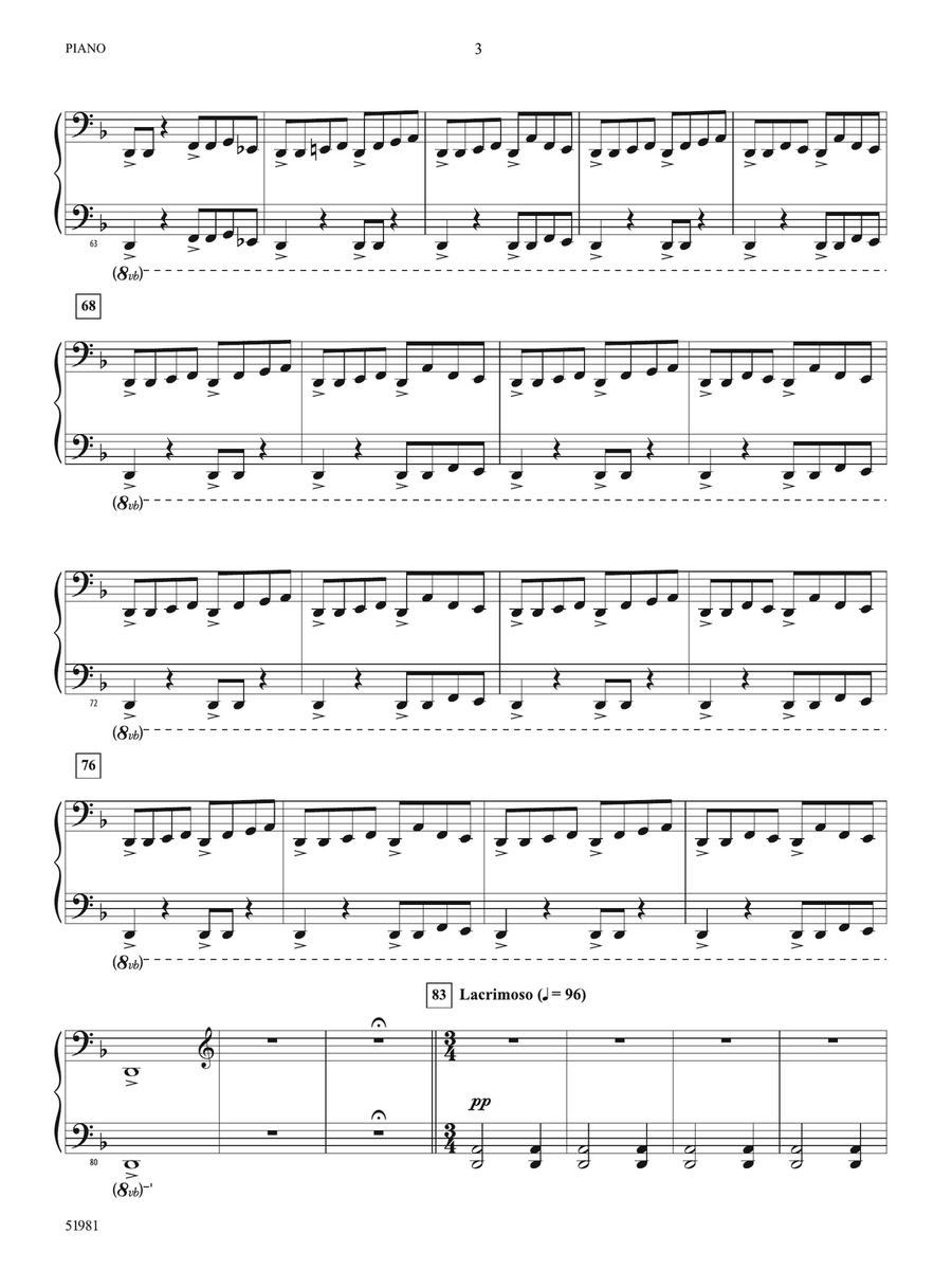The Iliad: Piano Accompaniment Piano Accompaniment - Digital Sheet Music page 3