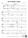 Payton's Tune: Piano Accompaniment