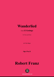 R. Franz-Wanderlied,in E flat Major