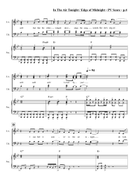 Medley: In The Air Tonight with Midnight Sky (Edge Of Midnight) 4-Part scores gallery preview page 5