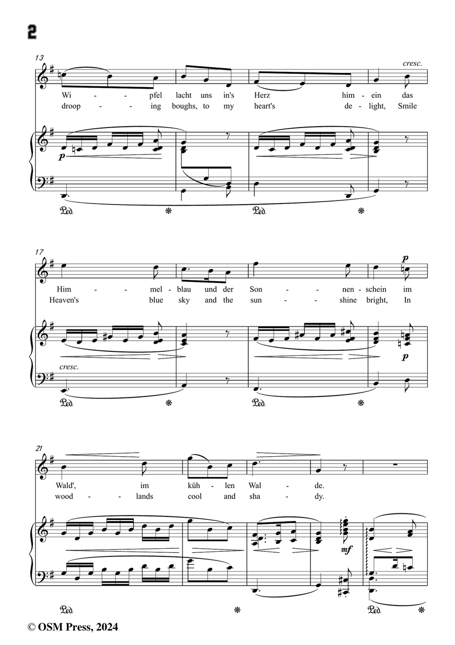 R. Franz-Waldfahrt,in G Major by Robert Franz Piano, Vocal - Digital Sheet Music page 4