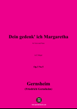 Gernsheim-Dein gedenk' ich Margaretha,in E Major