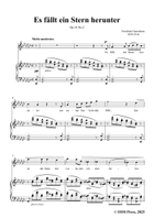 Gernsheim-Es fällt ein Stern herunter,in G flat Major Piano, Vocal scores gallery preview page 3