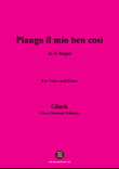 C. W. Gluck-Piango il mio ben così,in A Major