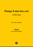 C. W. Gluck-Piango il mio ben così,in B flat Major