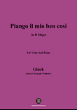 C. W. Gluck-Piango il mio ben così,in D Major