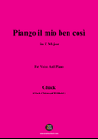 C. W. Gluck-Piango il mio ben così,in E Major