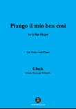 C. W. Gluck-Piango il mio ben così,in G flat Major
