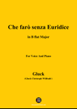 C. W. Gluck-Che farò senza Euridice,in B flat Major