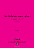 C. W. Gluck-Unis dès la plus tendre enfance,in E Major