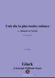 C. W. Gluck-Unis dès la plus tendre enfance,in G Major