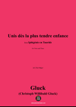 C. W. Gluck-Unis dès la plus tendre enfance,in E flat Major