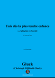 C. W. Gluck-Unis dès la plus tendre enfance,in G flat Major
