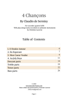 4 Chancons Recorder scores gallery preview page 3