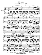 Sonata Second Movement K545 Elementary Piano Sheet Music Combo Piano Method scores gallery preview page 3