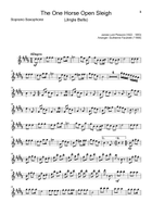 Jingle Bells - S. Sax., B. Sax. and Guitar. With Parts. Small Ensemble scores gallery preview page 5