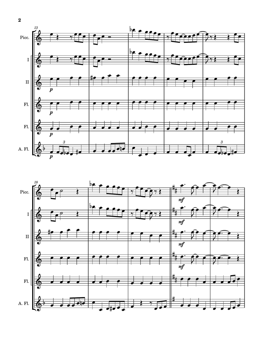 Good Day Sunshine by The Beatles Woodwind Quintet - Digital Sheet Music page 3