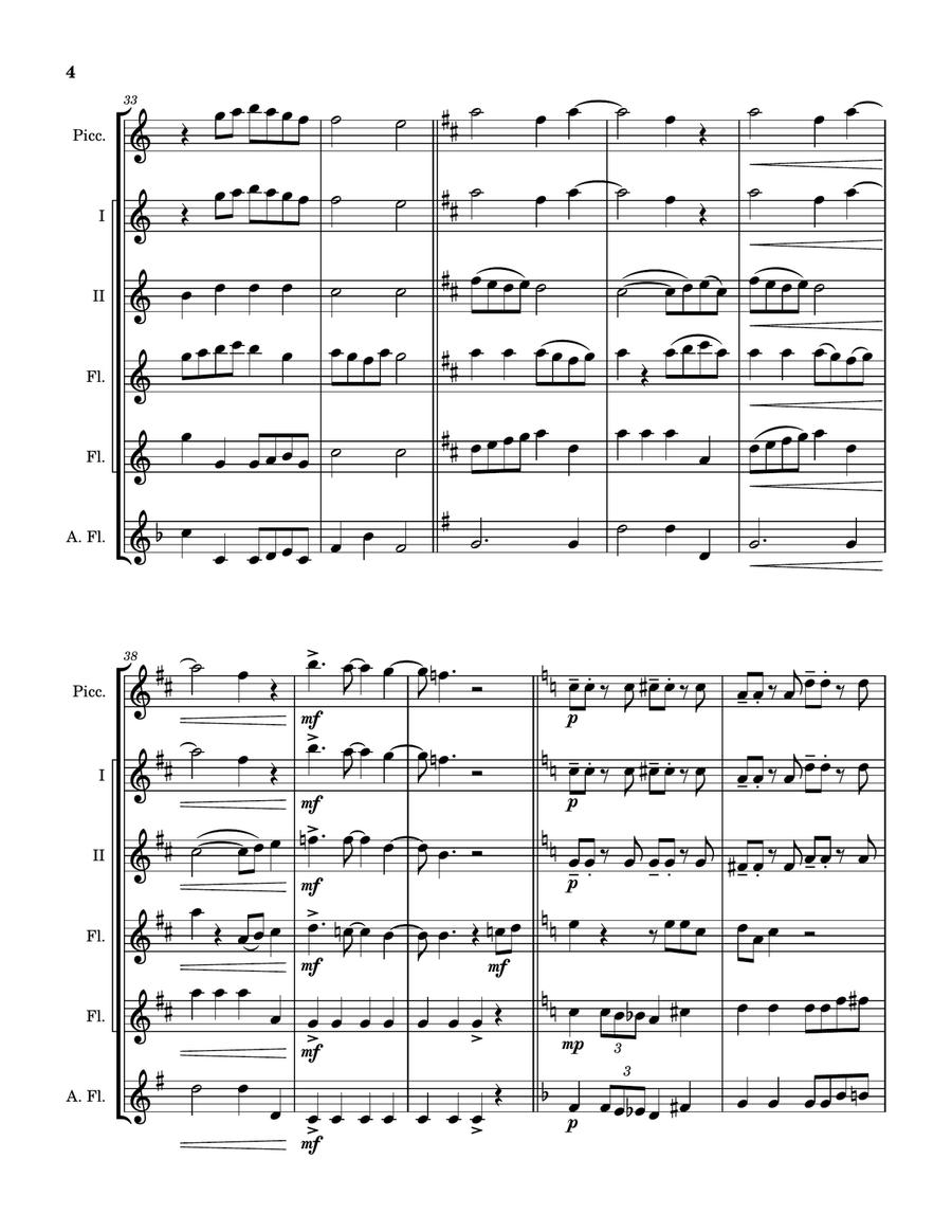 Good Day Sunshine by The Beatles Woodwind Quintet - Digital Sheet Music page 5
