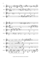 I Dreamed a Dream Clarinet Quartet scores gallery preview page 4