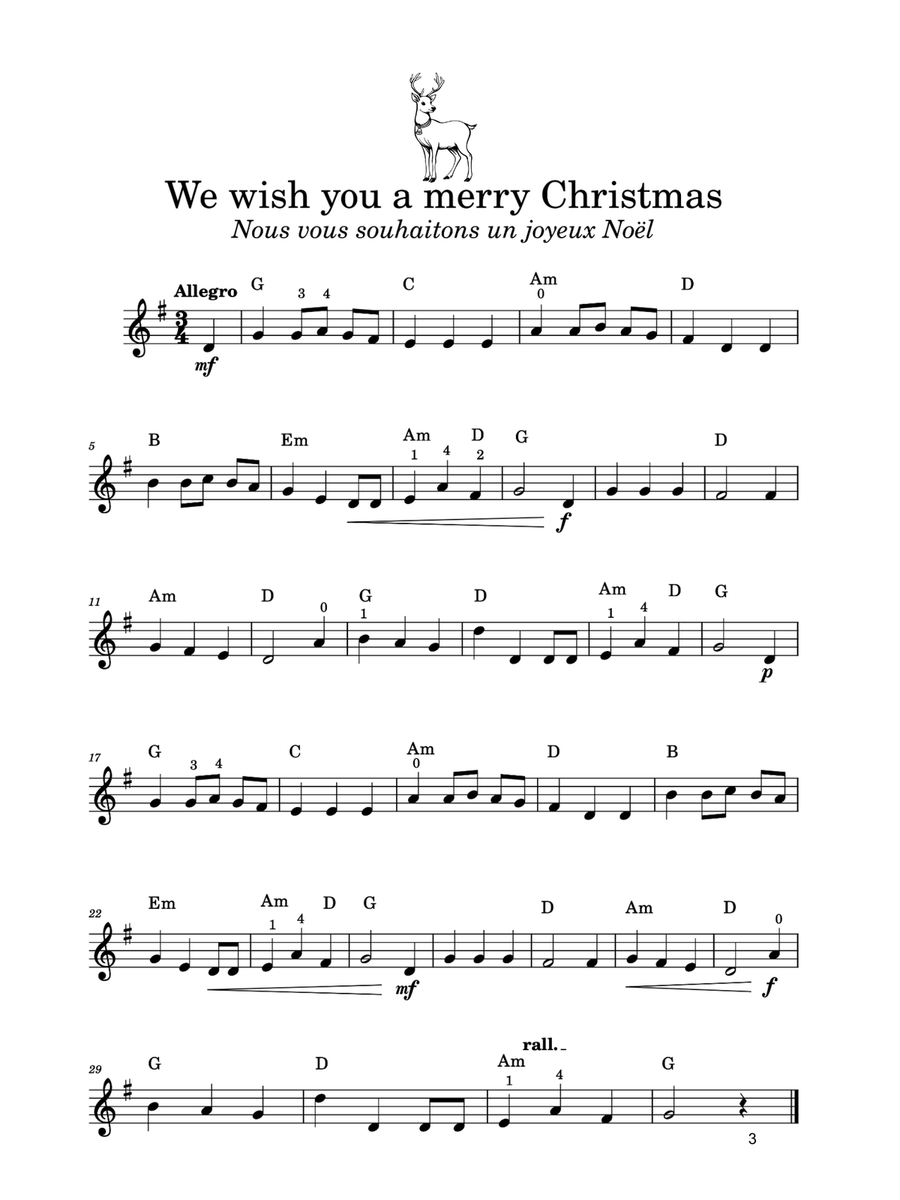 Mélodies de Noël à la mandoline by Various Mandolin - Digital Sheet Music page 4
