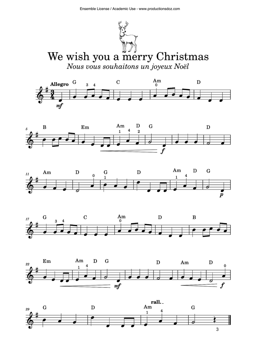 Mélodies de Noël à la mandoline by Various Mandolin - Digital Sheet Music page 4