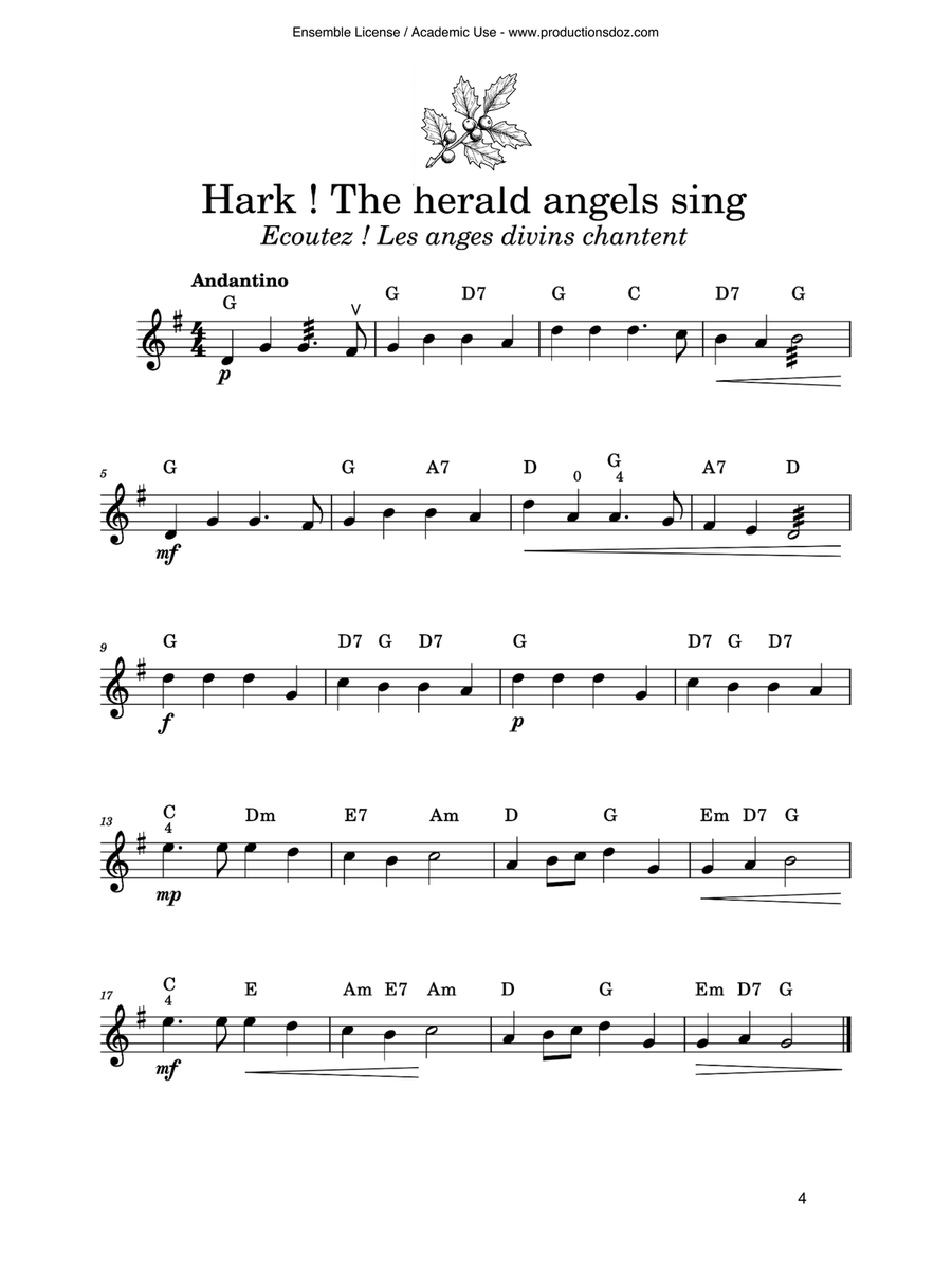 Mélodies de Noël à la mandoline by Various Mandolin - Digital Sheet Music page 5